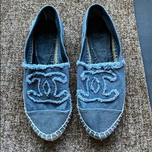 Chanel denim espadrilles